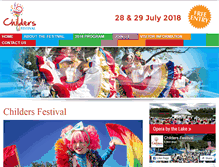Tablet Screenshot of childersfestival.com.au